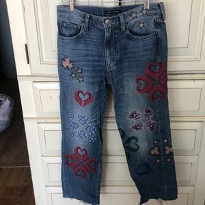 Lucky Brand embossed jeans
